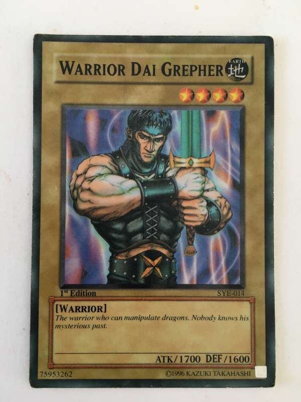 YU-GI-OH TRADING CARD - WARRIOR DAI GREPHER