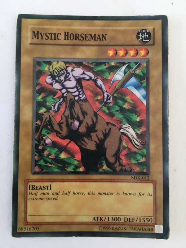 YU-GI-OH TRADING CARD - MYSTIC HORSEMAN