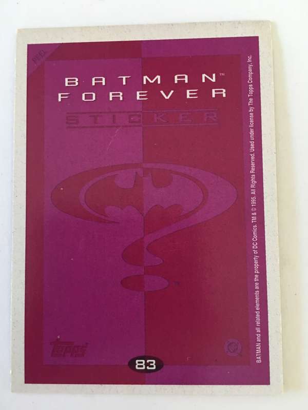 TOPPS BATMAN FOREVER TRADING STICKER NO. 59