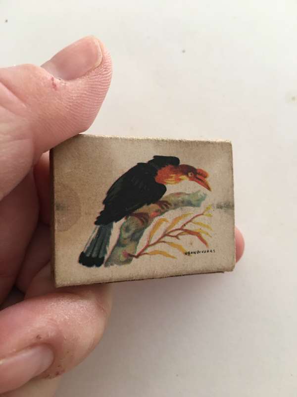 VINTAGE MATCH BOX HAS MATCHES