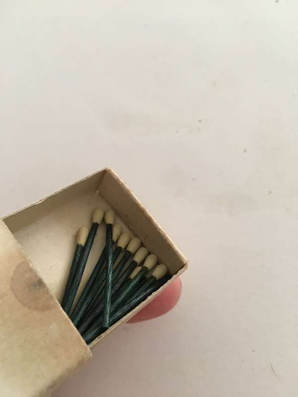 VINTAGE MATCH BOX HAS MATCHES