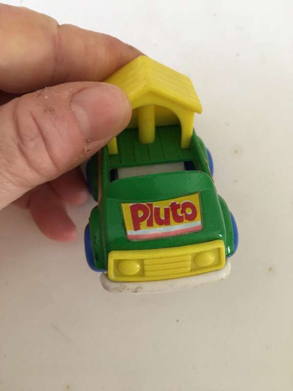 VINTAGE METAL AN PLASTIC PLUTO CAR