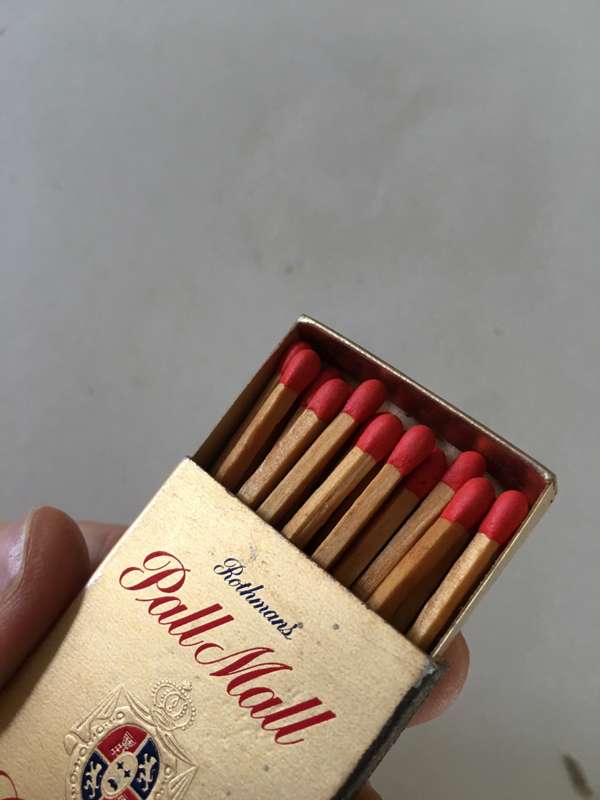 VINTAGE MATCH BOX WITH MATCHES - PALL MALL