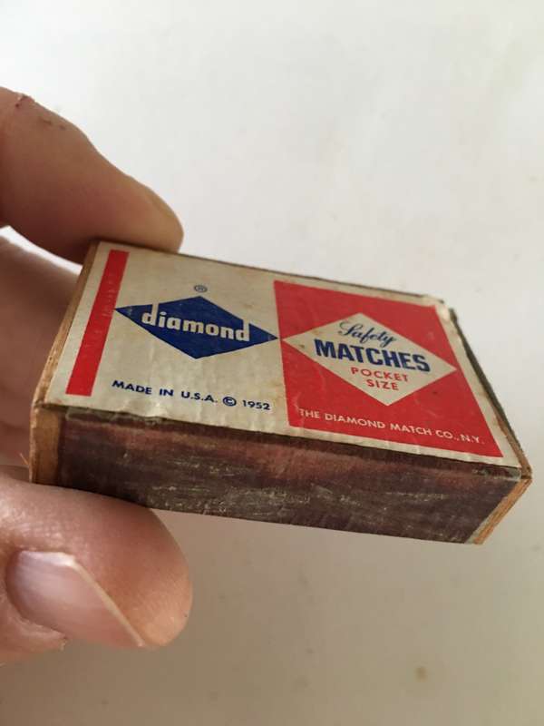 VINTAGE MATCH BOX  EMPTY