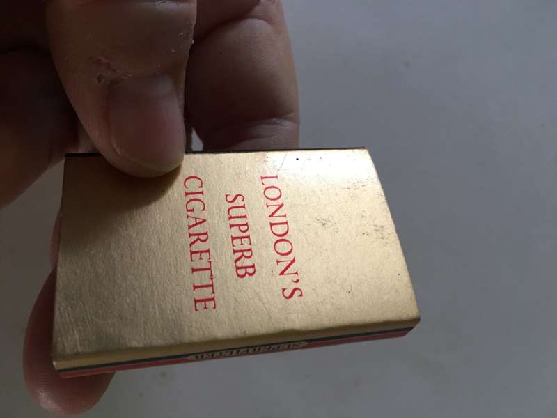 VINTAGE MATCH BOX  WITH FEW MATCHES