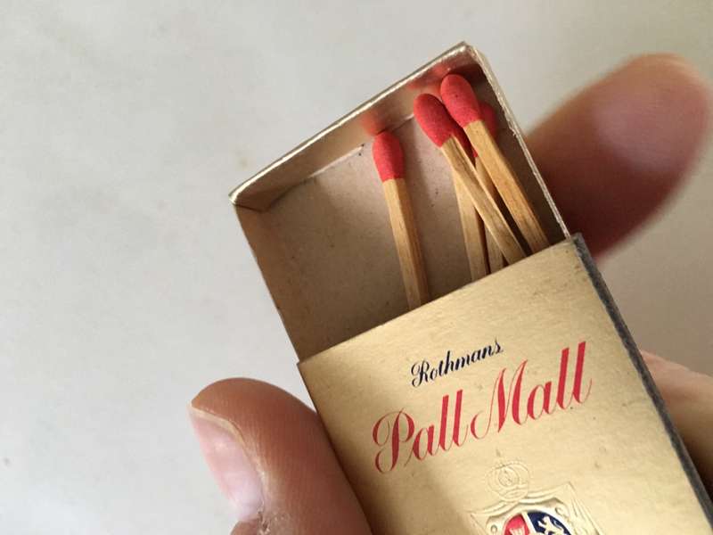 VINTAGE MATCH BOX  WITH FEW MATCHES