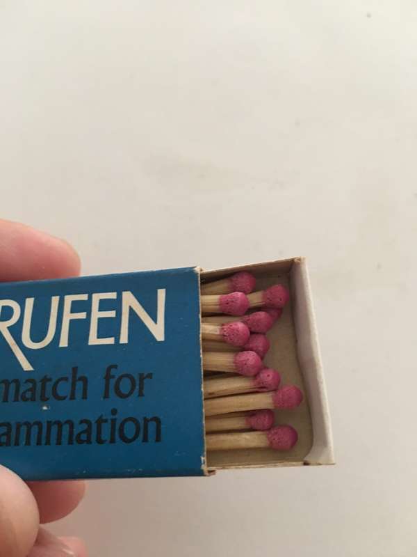VINTAGE MATCH BOX WITH MATCHES