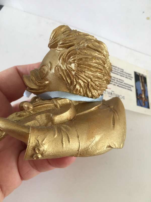 VINTAGE DONALD PVC JOHANN STRAUSS SQUEAKY TOY