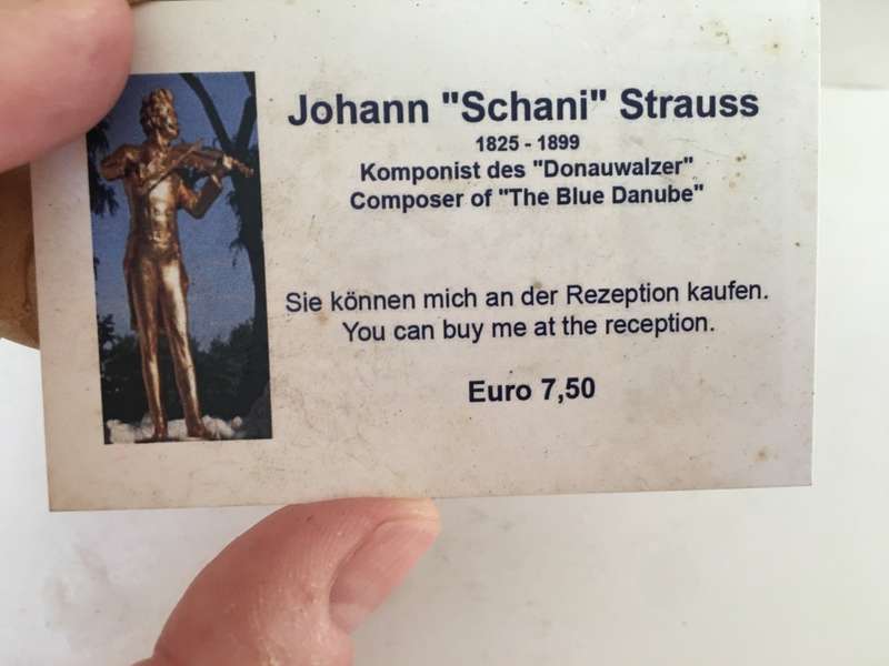 VINTAGE DONALD PVC JOHANN STRAUSS SQUEAKY TOY