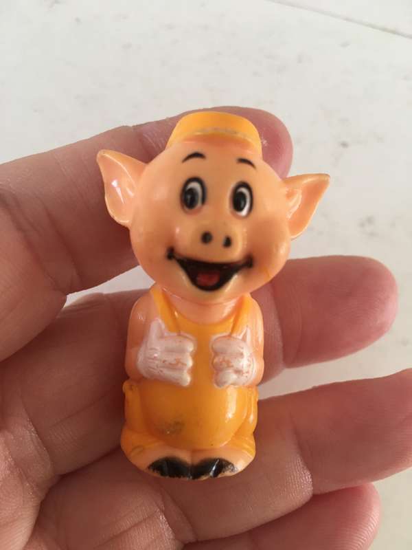 VINTAGE PVC FIGURE 3 LITTLE PIGS