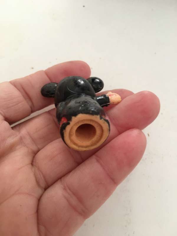 VINTAGE PVC MICKEY MOUSE SMALL FIGURE REDUCED DUE PAINT TLC