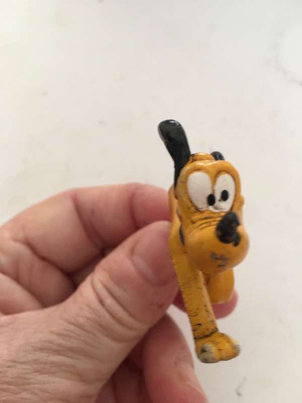 VINTAGE PVC DISNEY PRODUCTIONS - PLUTO FIGURE TAIL MISSING REDUCED