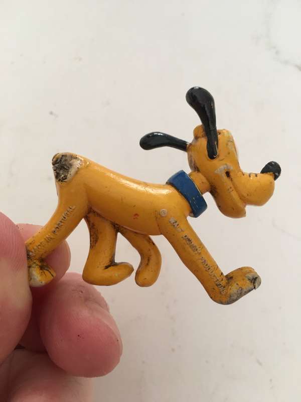 VINTAGE PVC DISNEY PRODUCTIONS - PLUTO FIGURE TAIL MISSING REDUCED