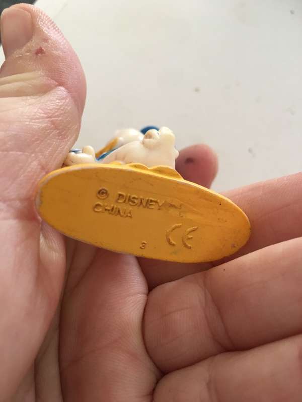 VINTAGE PVC DONALD DUCK FIGURE FIRST VERSION TYPE