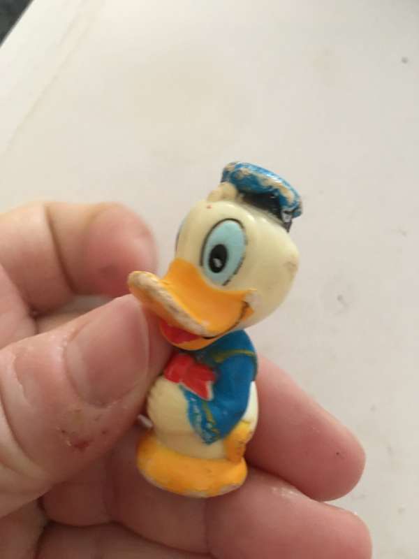 VINTAGE PVC DONALD DUCK ONE OF THE VERY FIRST DONALD DUCK FIGURES - WALT DISNEY PRODUCTIONS