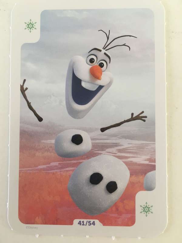LOVELY DISCHEM DISNEY'S FROZEN II - TRADING CARD / PLAYING CARD - NO. 41 OF 54