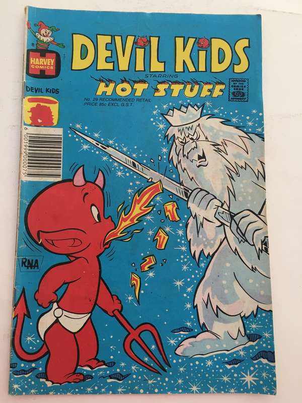 HARVEY COMICS -  DEVIL KIDS - A SOUTH AFRICAN COMIC - EEROR ON LEFT SIDE - NO. 29 - 1988
