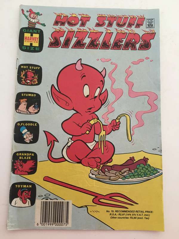 HARVEY COMICS - A SOUTH  AFRICAN COMIC - HOT STUFF SIZZLERS  -  NO. 75 - 1993