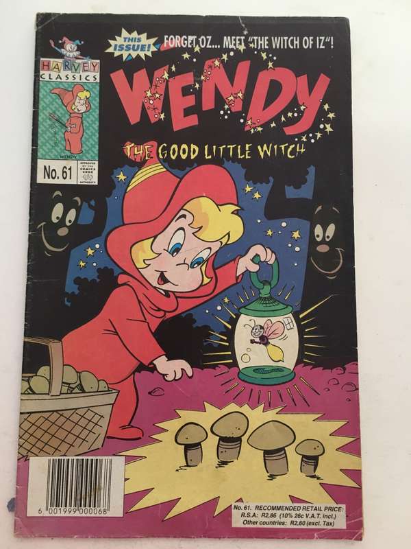 HARVEY CLASSICS COMICS - A SOUTH AFRICAN COMIC - WENDY THE GOOD LITTLE WITCH - NO. 61 - 1992