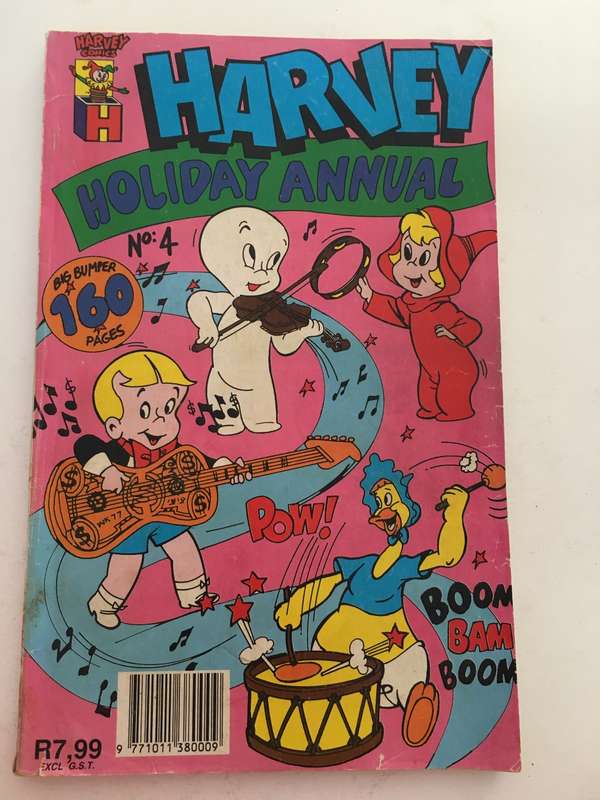 HARVEY COMICS - GIANT COMIC EQUAL  TO 4 COMICS -  NO. 4 - 1990 -  160 PAGES!!!