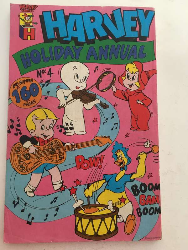 HARVEY COMICS - GIANT COMIC EQUAL  TO 4 COMICS -  NO. 4 - 1990 -  160 PAGES!!!