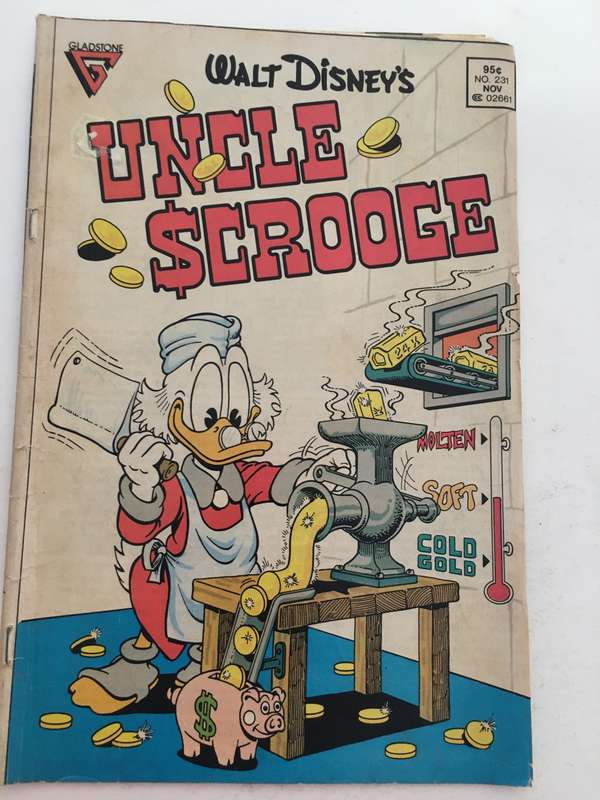 GLADSTONE COMICS -  WALT DISNEY'S - UNCLE SCROOGE - NO. 231 - 1988