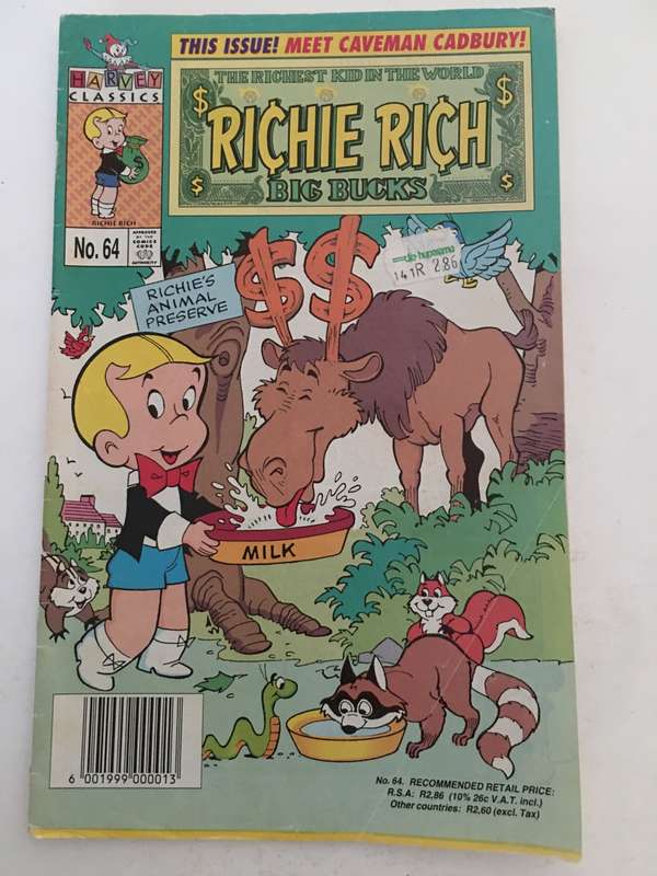 HARVEY CLASSICS COMICS - RICHIE RICH - NO. 64 - 1992