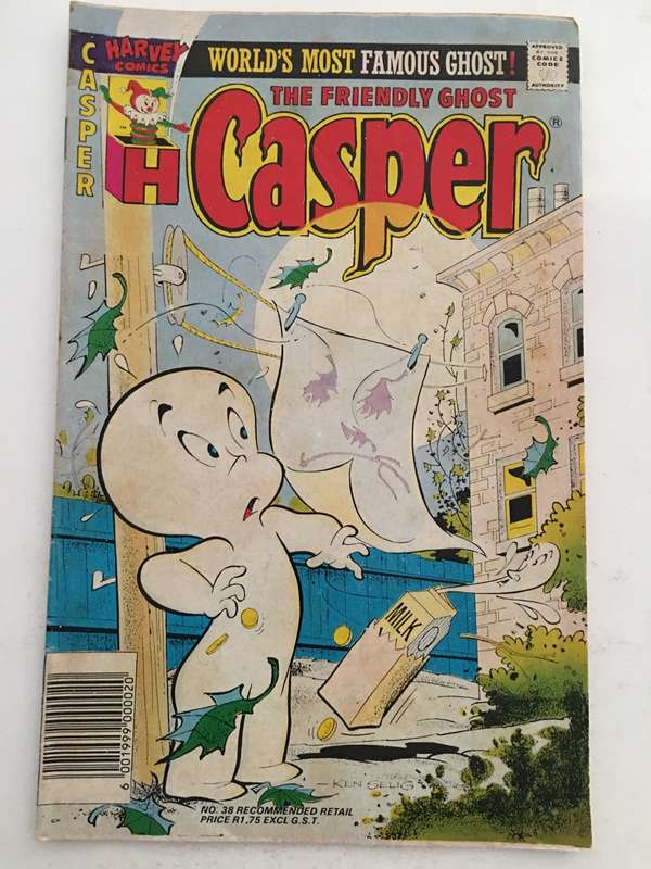 HARVEY COMICS - THE FRIENDLY GHOST CASPER - NO. 38 - 1990
