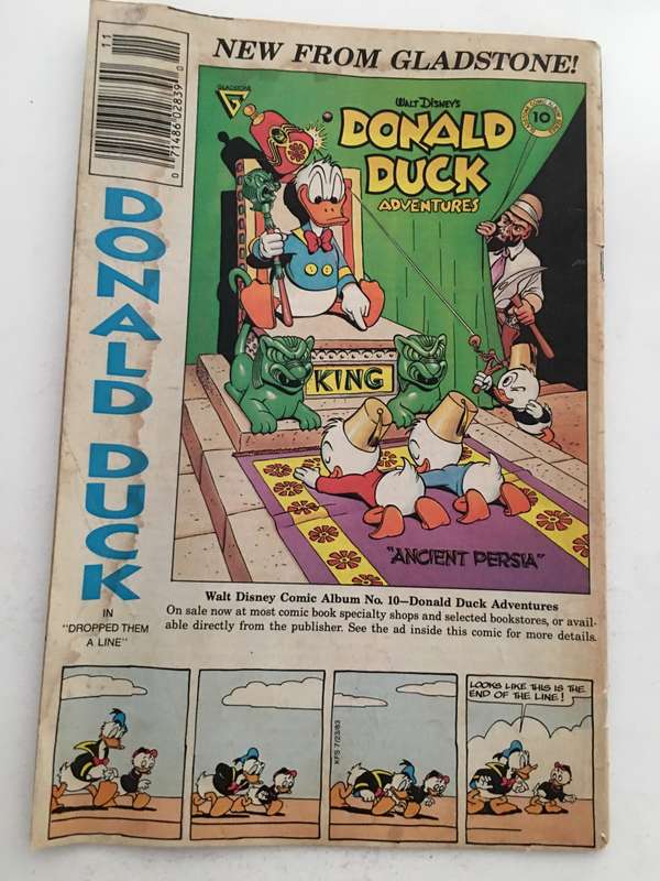 GLADSTONE COMICS -  WALT DISNEY'S - DONALD DUCKS ADVENTURES  - NO. 9  - 1988