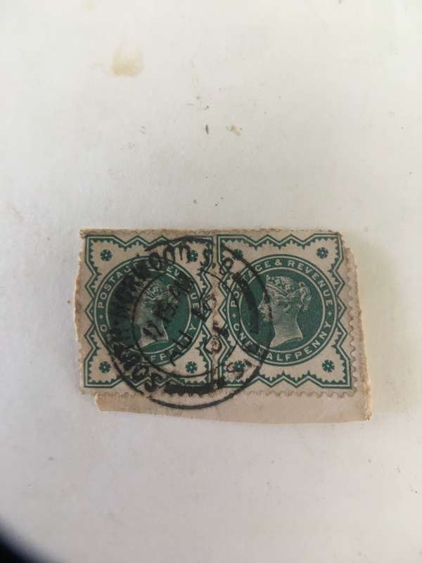 GREAT BRITAIN QUEEN VICTORIA 2 USED STAMPS