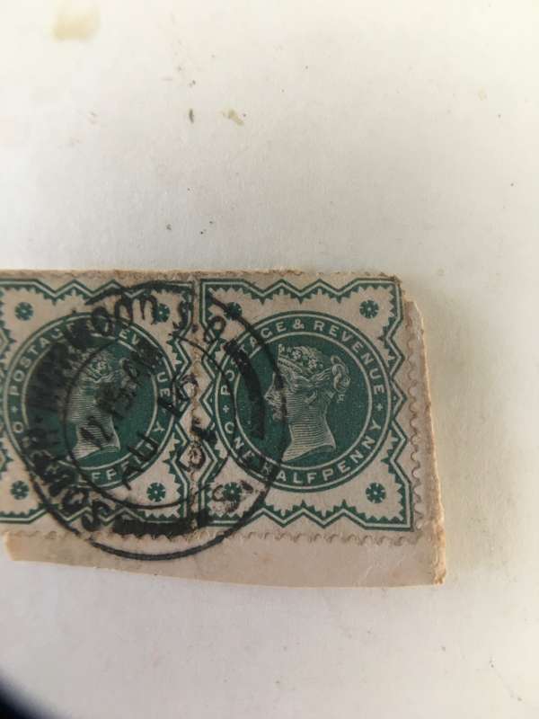 GREAT BRITAIN QUEEN VICTORIA 2 USED STAMPS