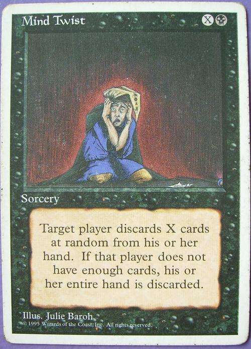 Mind Twist bid per card