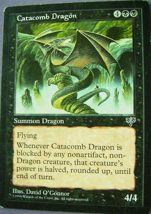 Catacomb Dragon bid per card