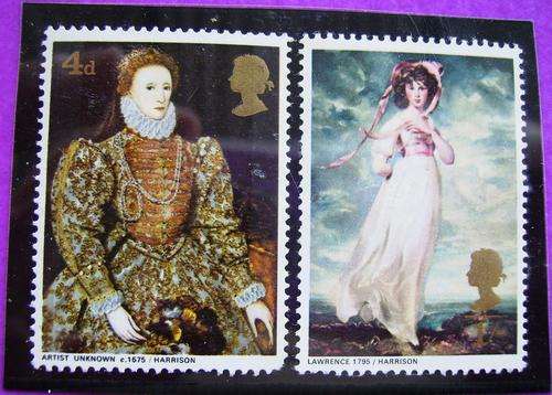 Paintings 1968 mint stamps  enquire about postage