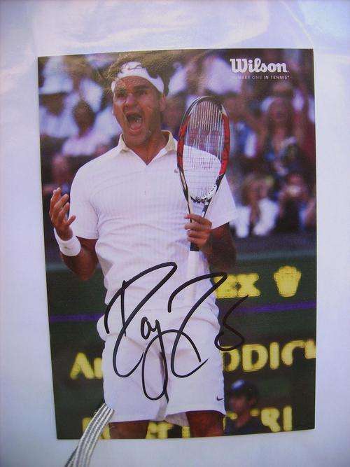 Autograph Roger Federer (original signed)