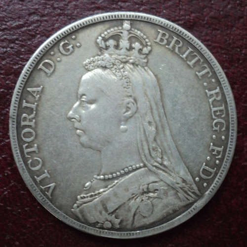 United Kingdom: 1892 Silver Crown - Victoria 2nd portrait