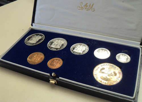 South Africa Proof Set 1986 in Original Box as Issued By the S A Mint
