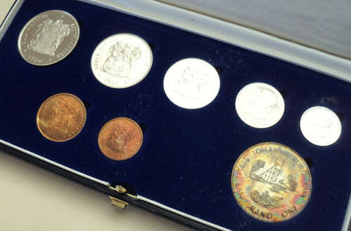 South Africa Proof Set 1986 in Original Box as Issued By the S A Mint