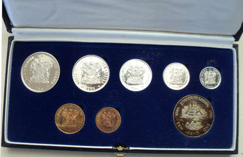 South Africa Proof Set 1986 in Original Box as Issued By the S A Mint