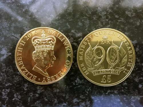 The Queen Elizabeth II 90th Birthday Five Pound Coin