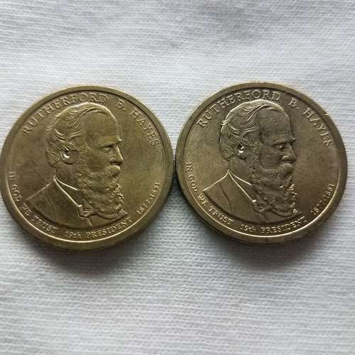 USA $1 Presidential Coin - 19th President Rutherford Hayes