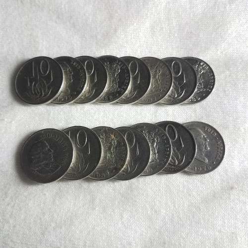 15 x 1966 - 1990 10c Coins (One Bid Takes All)