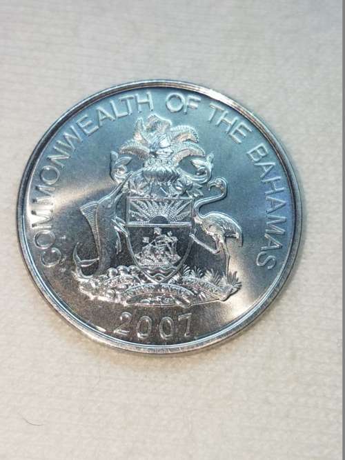 *UNC* 2007 CommonWealth of the Bahamas 25c Coin - Spectacular