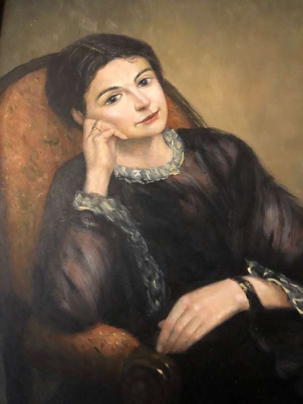 BEAUTIFUL PORTRAIT WITH GILDED FRAME