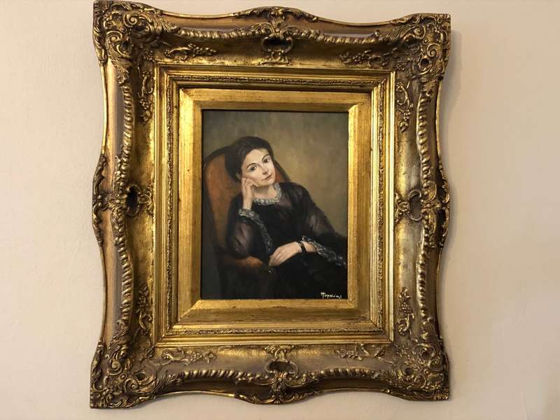 BEAUTIFUL PORTRAIT WITH GILDED FRAME