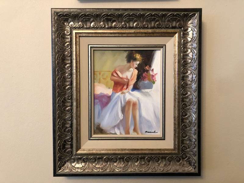 ORIGINAL PAINTING - PORTRAIT OF LADY IN GILDED FRAME