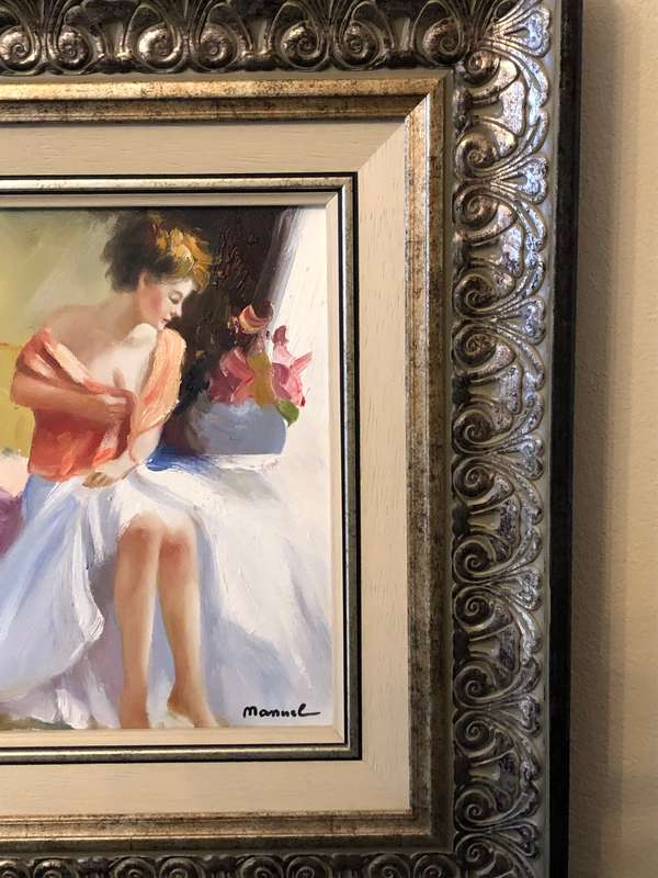 ORIGINAL PAINTING - PORTRAIT OF LADY IN GILDED FRAME