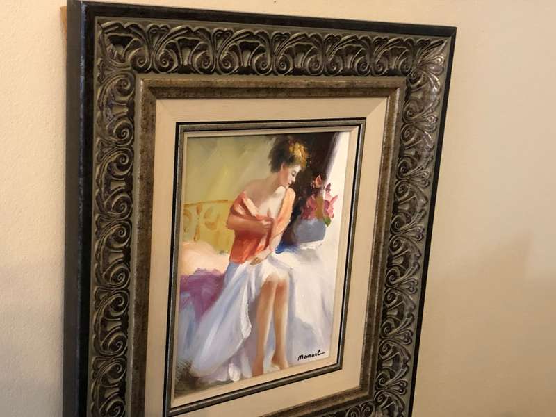 ORIGINAL PAINTING - PORTRAIT OF LADY IN GILDED FRAME