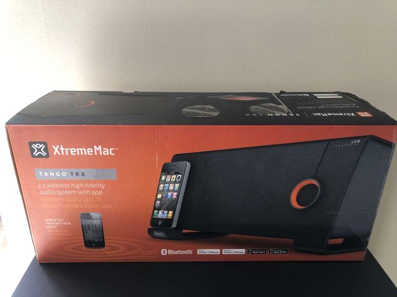 AS NEW XTREME  MAC TANGO TRX BLUETOOTH SPEAKER  WITH REMOTE IN ORIGINAL BOX