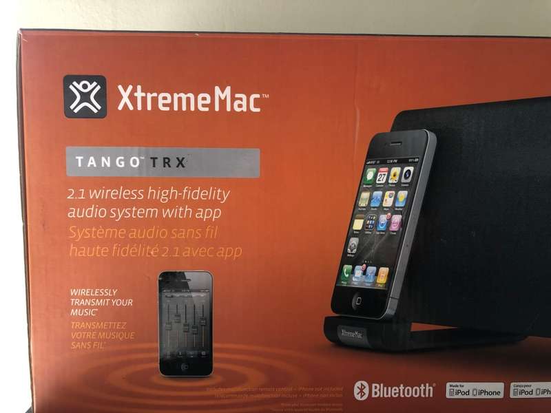 AS NEW XTREME  MAC TANGO TRX BLUETOOTH SPEAKER  WITH REMOTE IN ORIGINAL BOX
